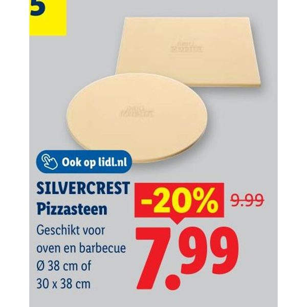 SILVERCREST Pizzasteen