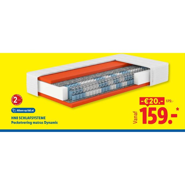HN8 SCHLAFSYSTEME Pocketvering matras Dynamic