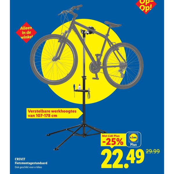 CRIVIT Fietsmontagestandaard