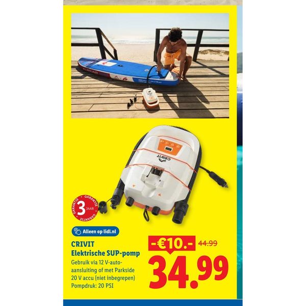 CRIVIT Elektrische SUP-pomp