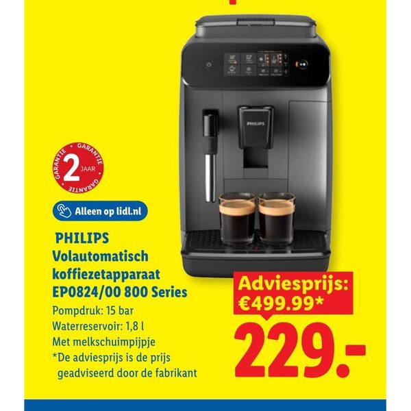 PHILIPS Volautomatisch koffiezetapparaat EP0824/00 800 Series