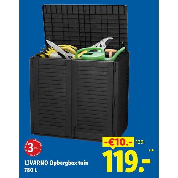 LIVARNO Opbergbox tuin 780 L