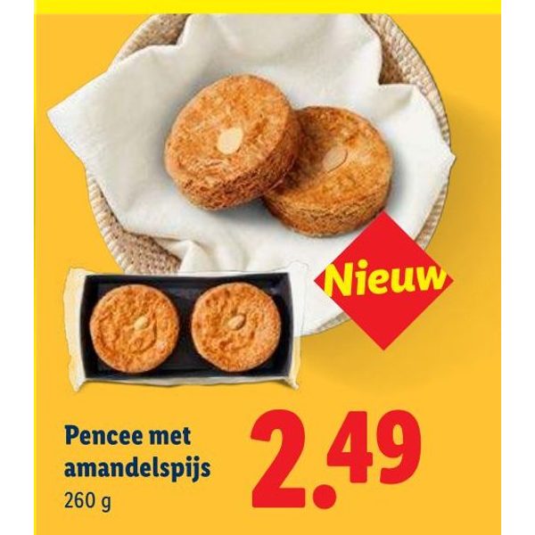Pencee met amandelspijs