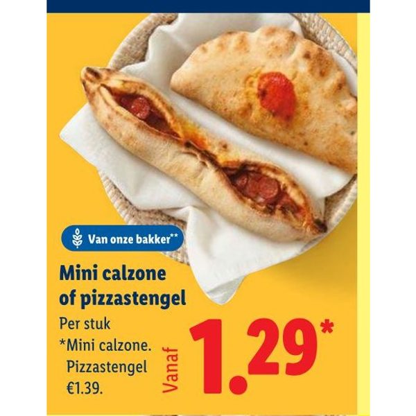 Mini calzone of pizzastengel