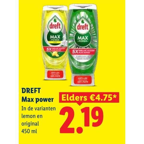 DREFT Max power