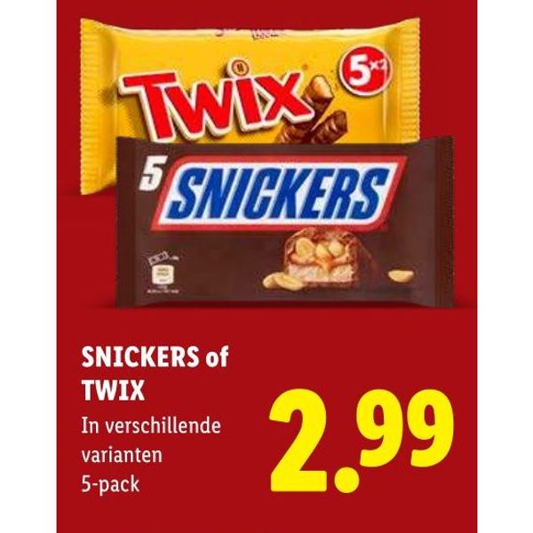 SNICKERS of TWIX