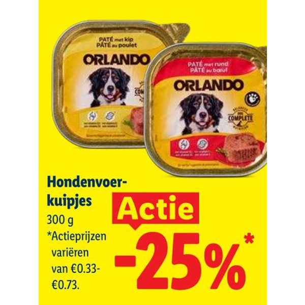 Hondenvoer-kuipjes