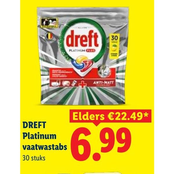 DREFT Platinum vaatwastabs