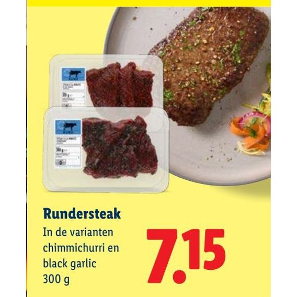 Rundersteak (chimichurri en black garlic)