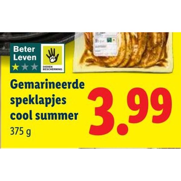 Gemarineerde speklapjes cool summer