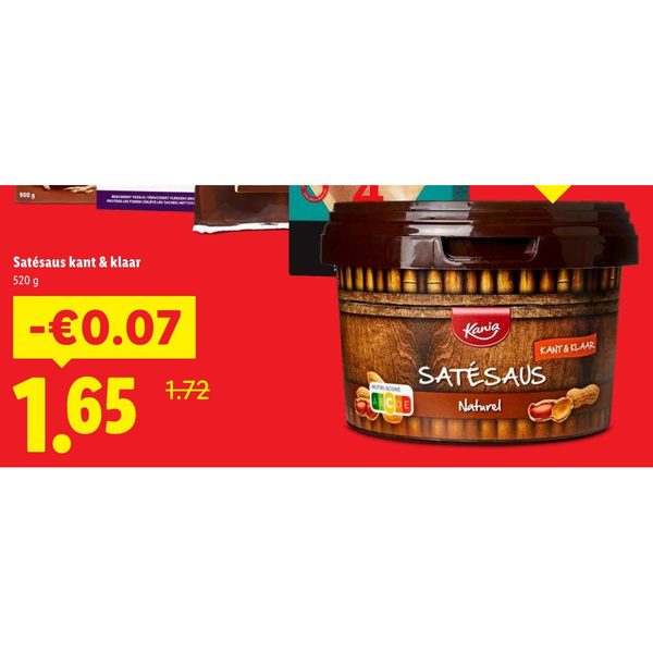 Satésaus kant & klaar