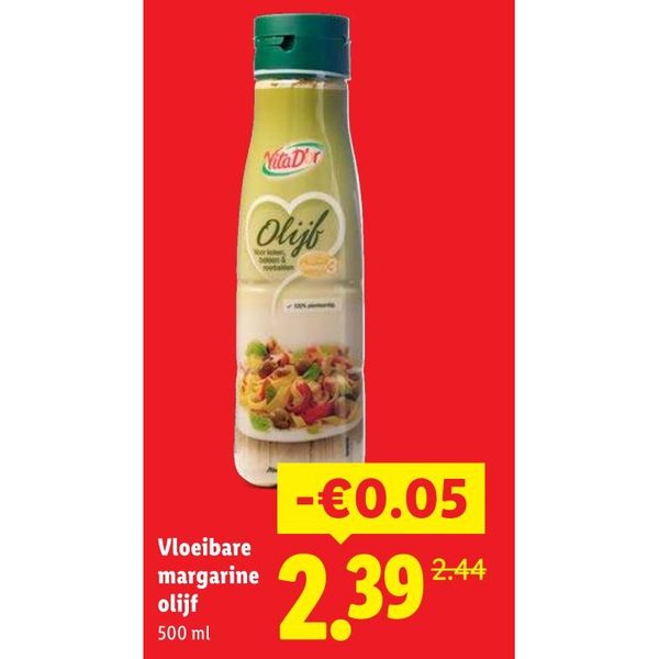 Vloeibare margarine olijf