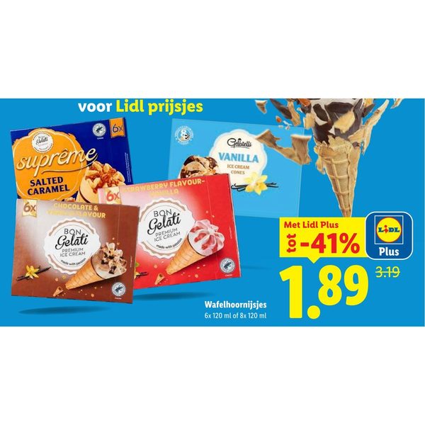 Wafelhoornijsjes