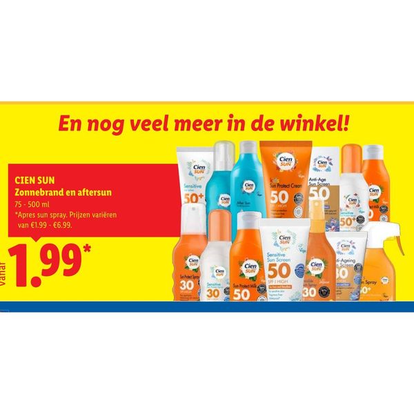 CIEN SUN Zonnebrand en aftersun