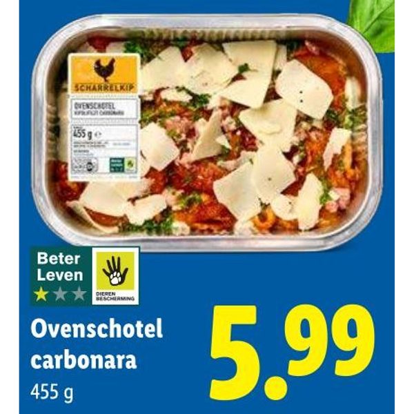 Ovenschotel carbonara