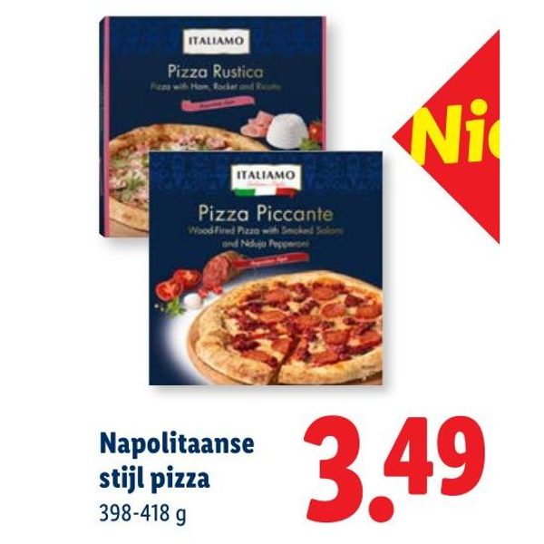 Napolitaanse stijl pizza