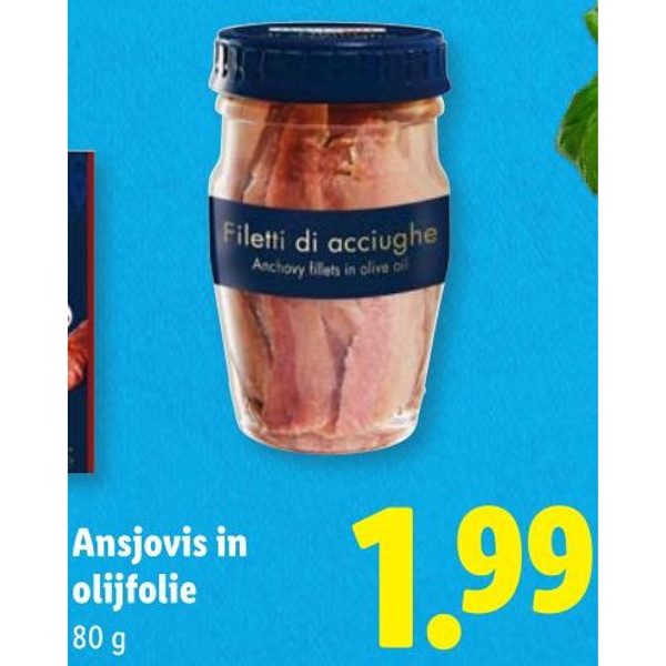 Ansjovis in olijfolie