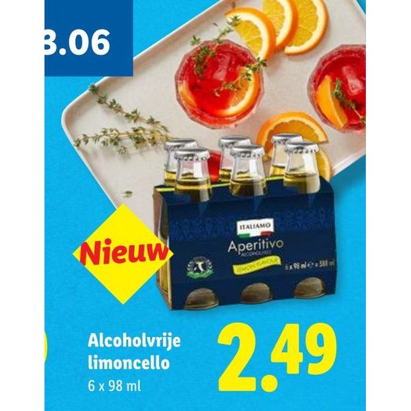 Alcoholvrije limoncello