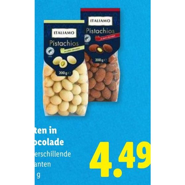 Noten in chocolade