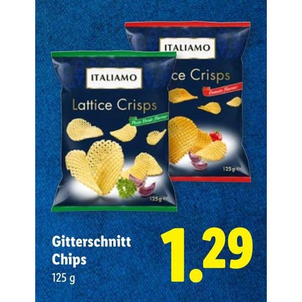 Gitterschnitt Chips