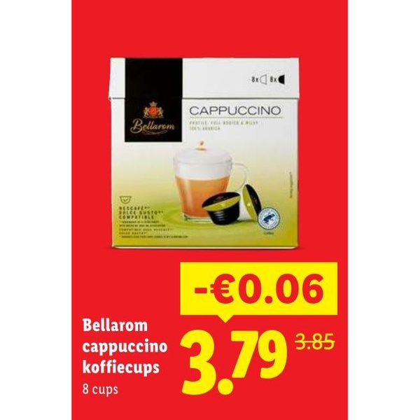 Bellarom cappuccino koffiecups