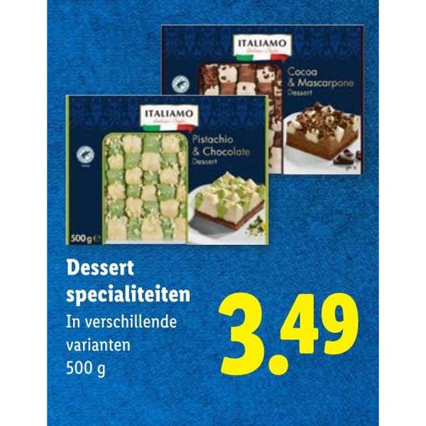 Dessert specialiteiten