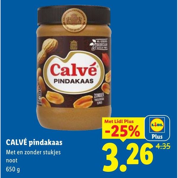 CALVÉ pindakaas