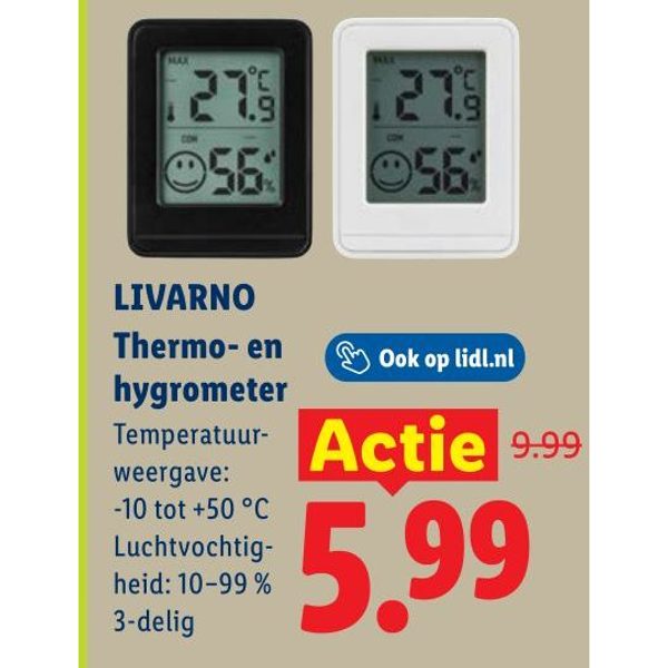 LIVARNO Thermo- en hygrometer