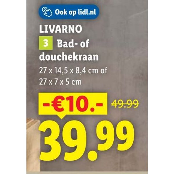 LIVARNO Bad- of douchekraan