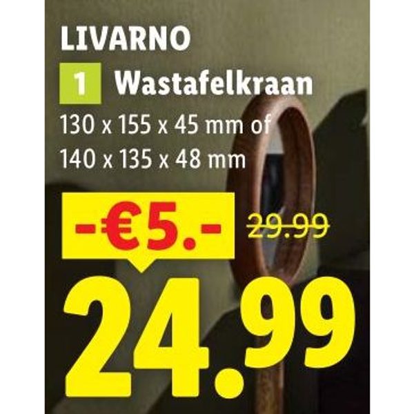 LIVARNO Wastafelkraan