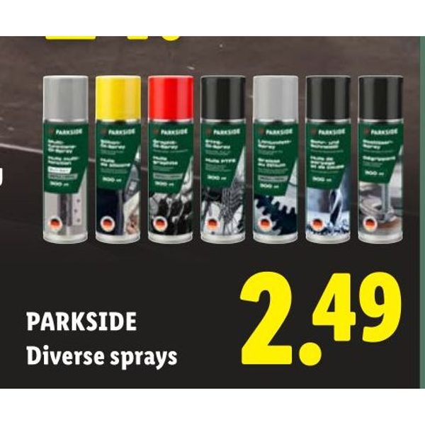 PARKSIDE Diverse sprays