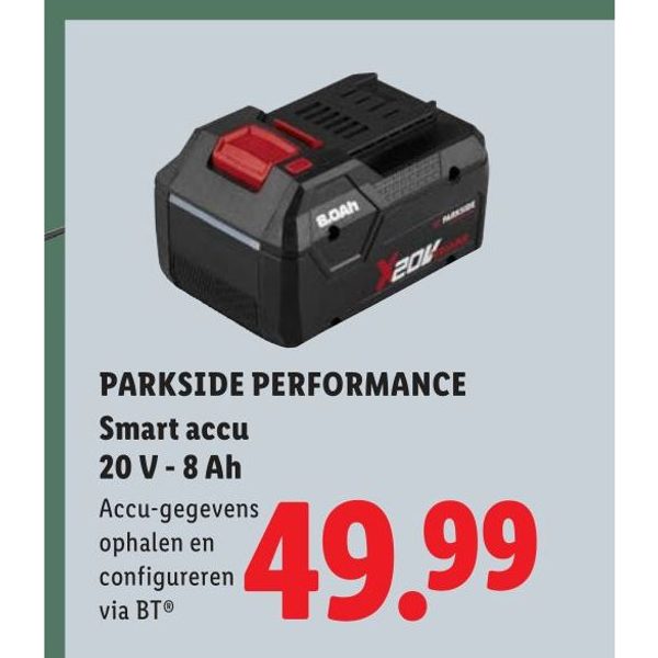 Smart accu 20 V - 8 Ah