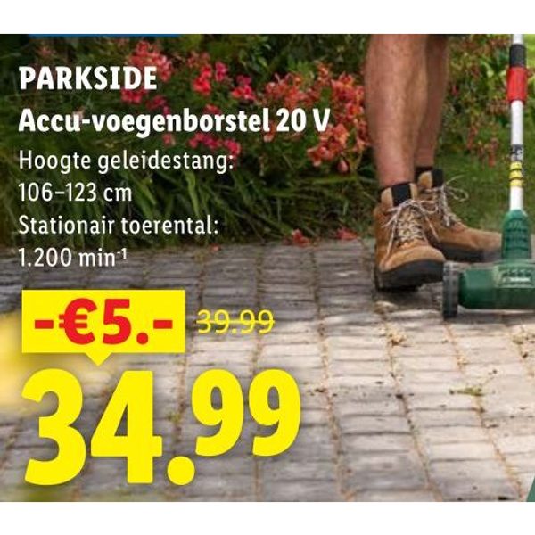 Accu-voegenborstel 20 V