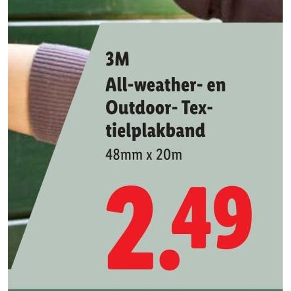 3M All-weather- en Outdoor- Textielplakband