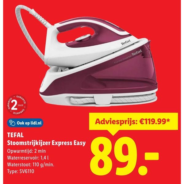 TEFAL Stoomstrijkijzer Express Easy