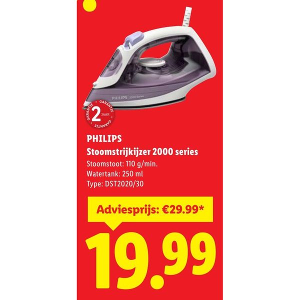 PHILIPS Stoomstrijkijzer 2000 series