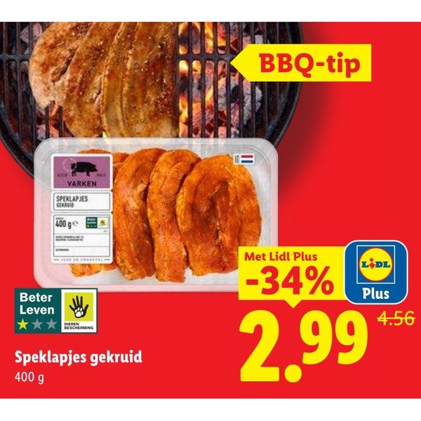 Speklapjes gekruid
