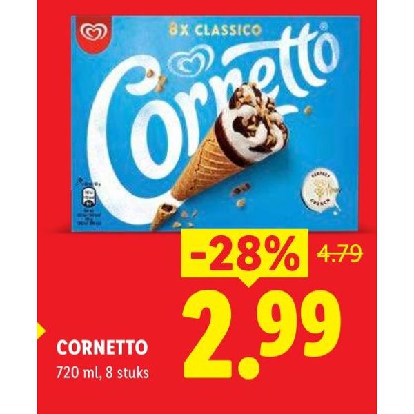Cornetto ijsjes