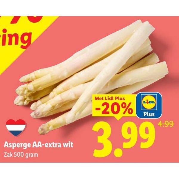 Asperge AA-extra wit