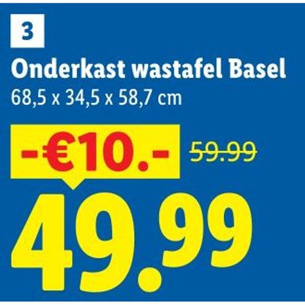 Onderkast wastafel Basel