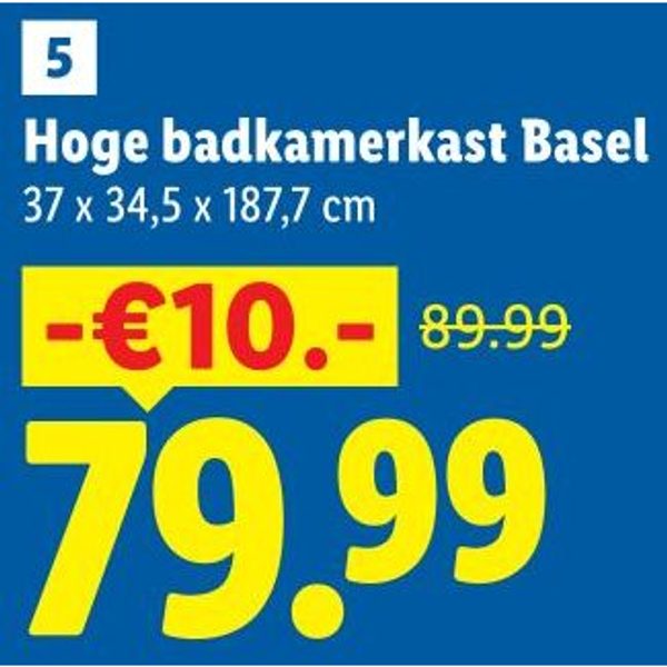 Hoge badkamerkast Basel