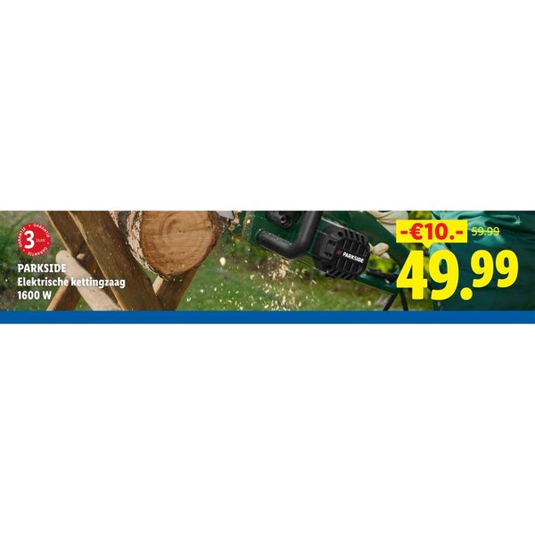 PARKSIDE Elektrische kettingzaag 1600 W