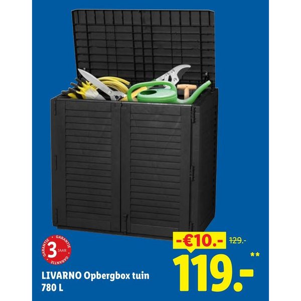 LIVARNO Opbergbox tuin 780 L