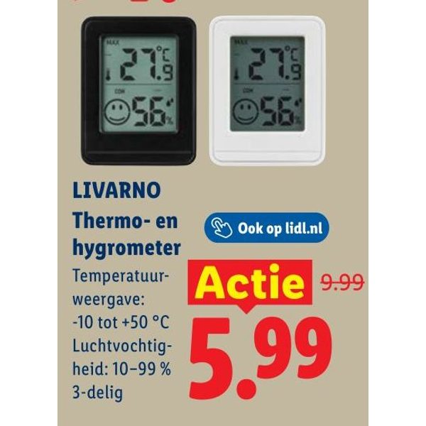 LIVARNO Thermo- en hygrometer
