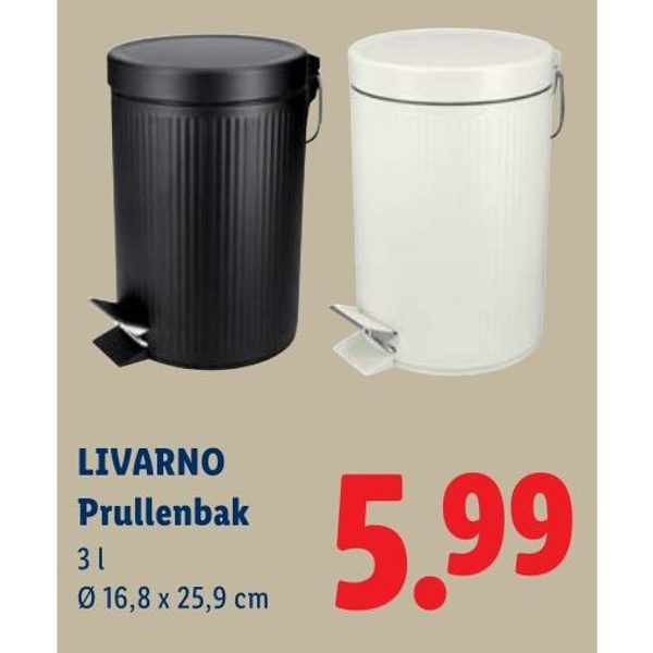 LIVARNO Prullenbak