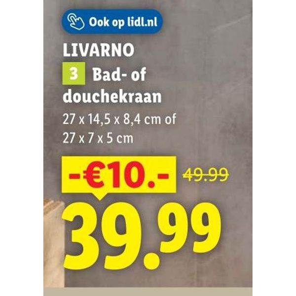 LIVARNO Bad- of douchekraan