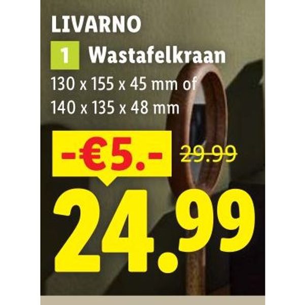LIVARNO Wastafelkraan