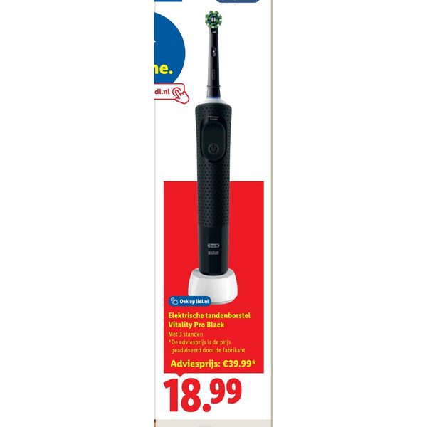 Elektrische tandenborstel Vitality Pro Black