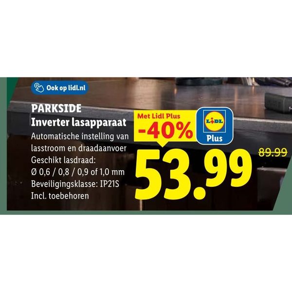 Parkside Inverter lasapparaat