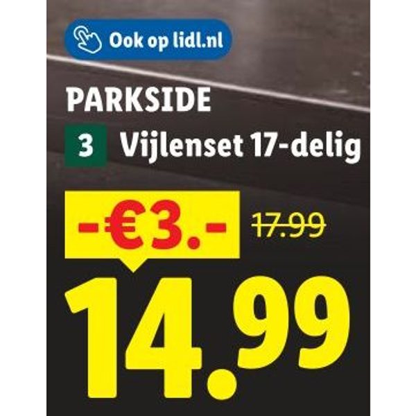 Parkside Vijlenset 17-delig